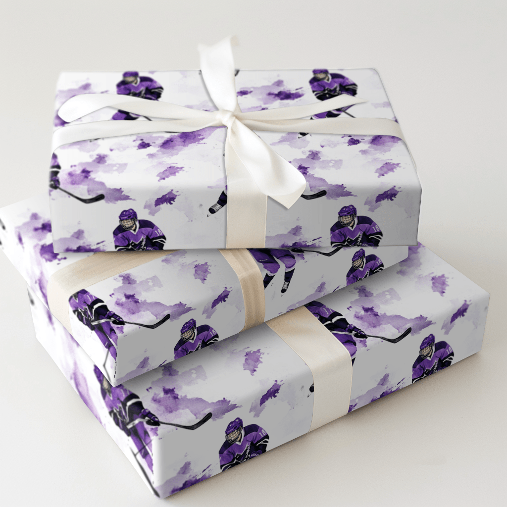 Crush the Puck - Wrapping Paper - Aspen & Arlo