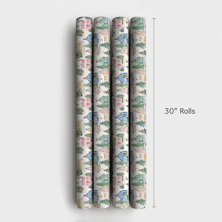 Peppermint Village - Wrapping Paper - Aspen & Arlo