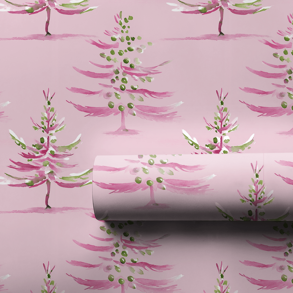 Pink Frost - Wrapping Paper - Aspen & Arlo
