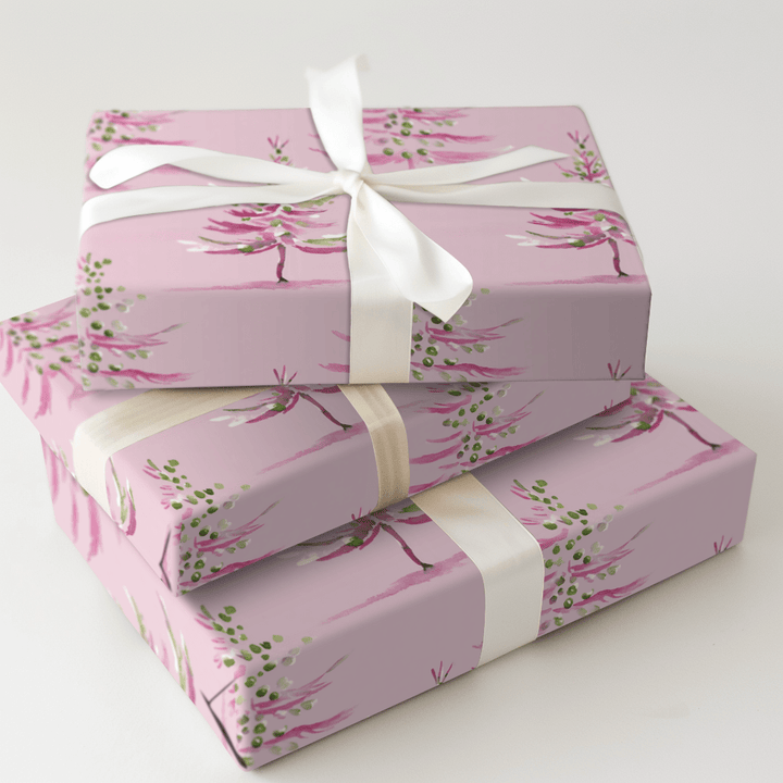 Pink Frost - Wrapping Paper - Aspen & Arlo