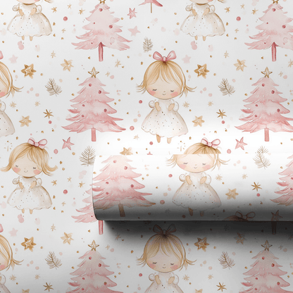 Pink Twinkle Glow - Wrapping Paper - Aspen & Arlo