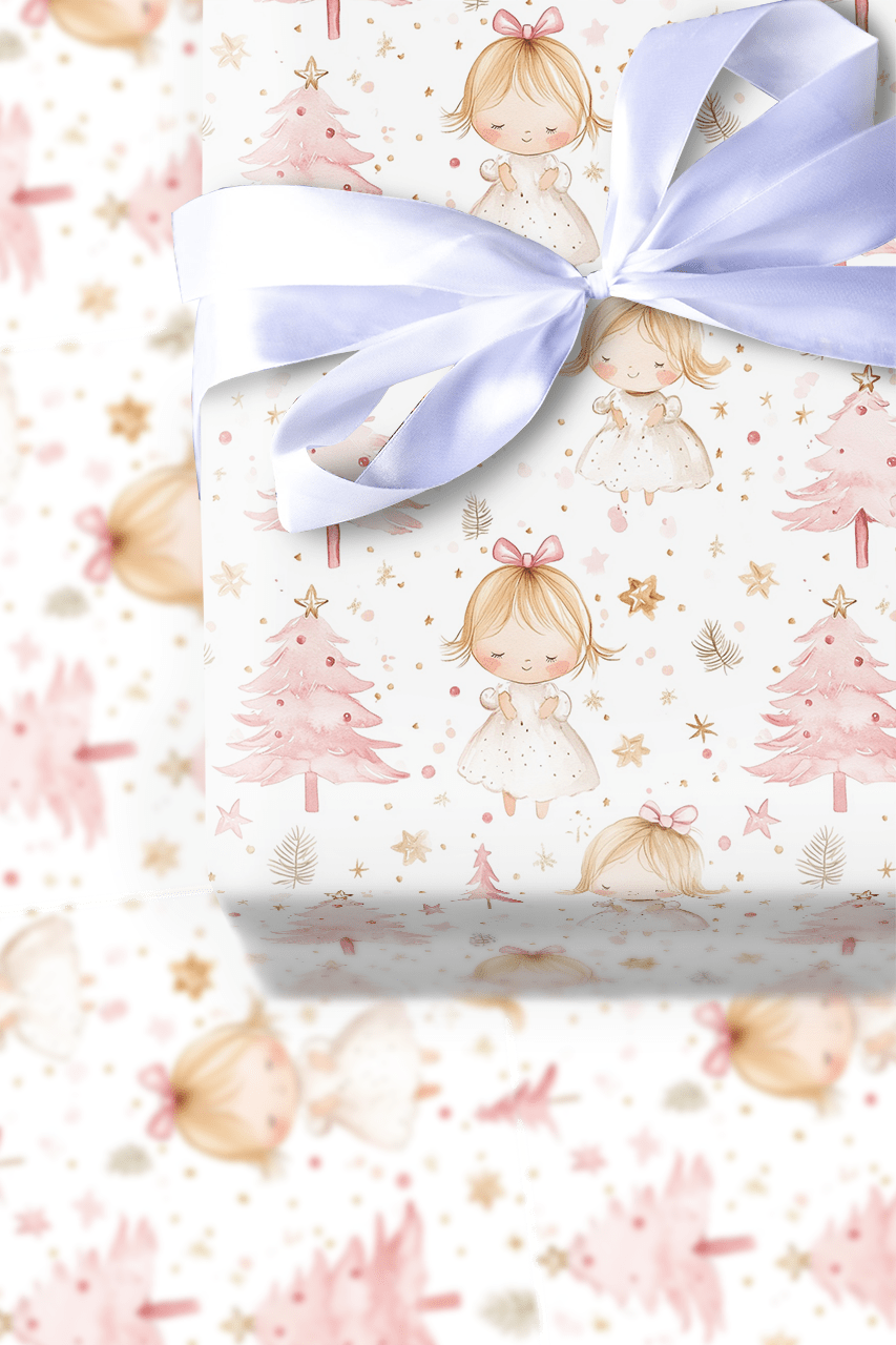 Pink Twinkle Glow - Wrapping Paper - Aspen & Arlo