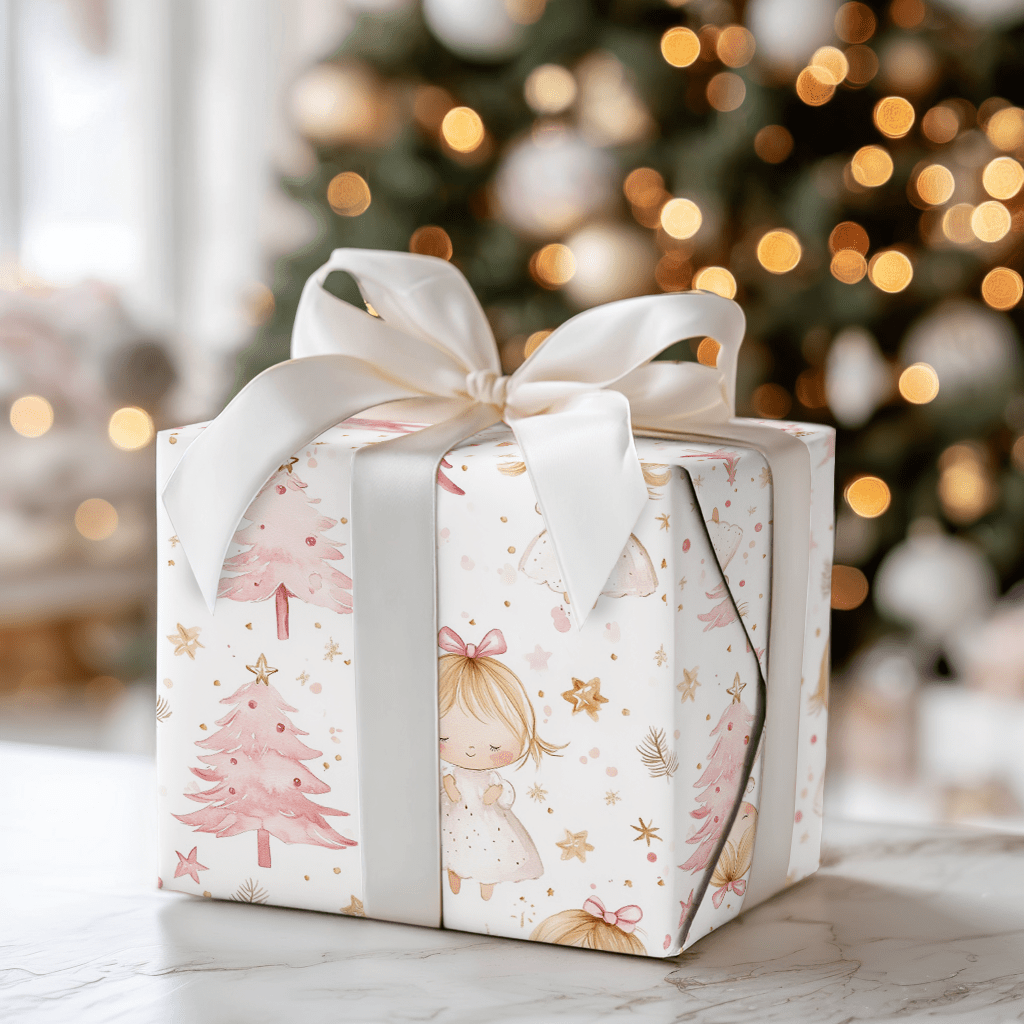 Pink Twinkle Glow - Wrapping Paper - Aspen & Arlo