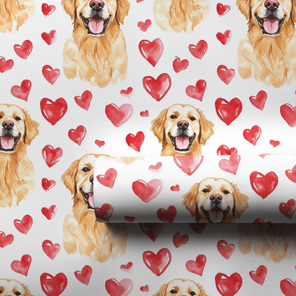 I Heart My Golden - Wrapping Paper - Aspen & Arlo