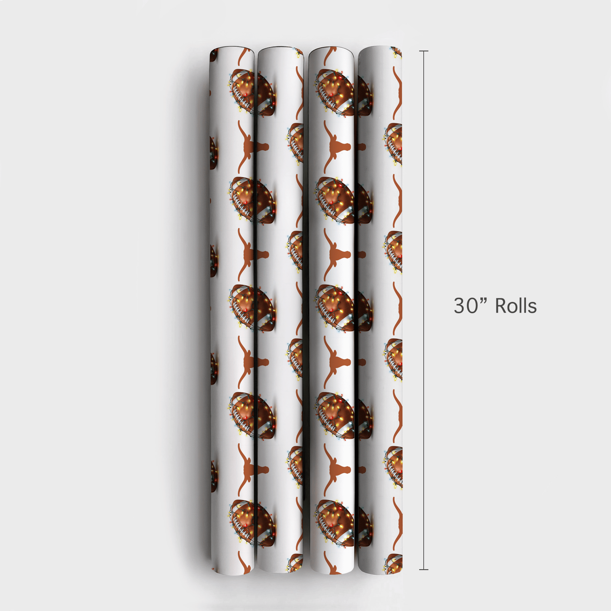 Longhorn End Zone Lights - Wrapping Paper - Aspen & Arlo