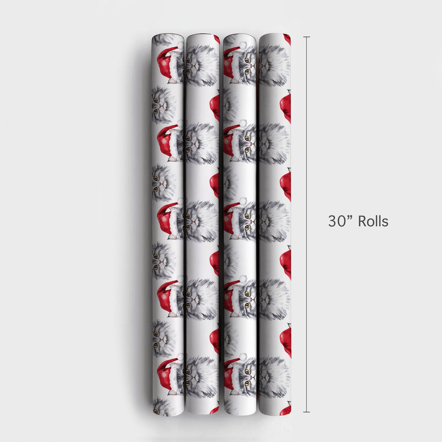 Maine Coon Santa - Wrapping Paper - Aspen & Arlo