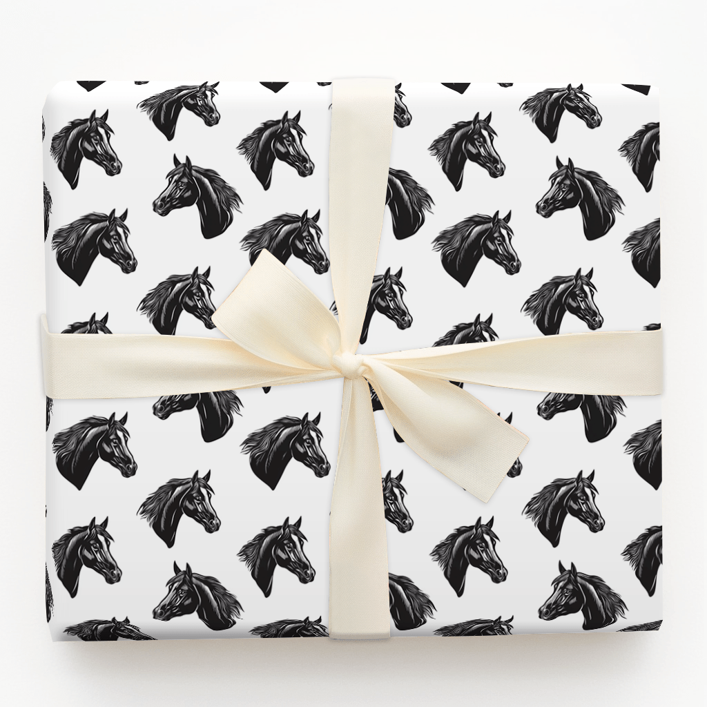 Midnight Mane - Wrapping Paper - Aspen & Arlo