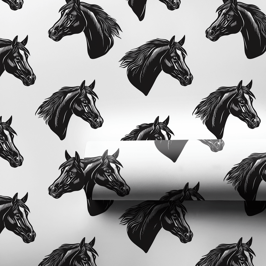 Midnight Mane - Wrapping Paper - Aspen & Arlo