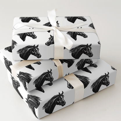 Midnight Mane - Wrapping Paper - Aspen & Arlo