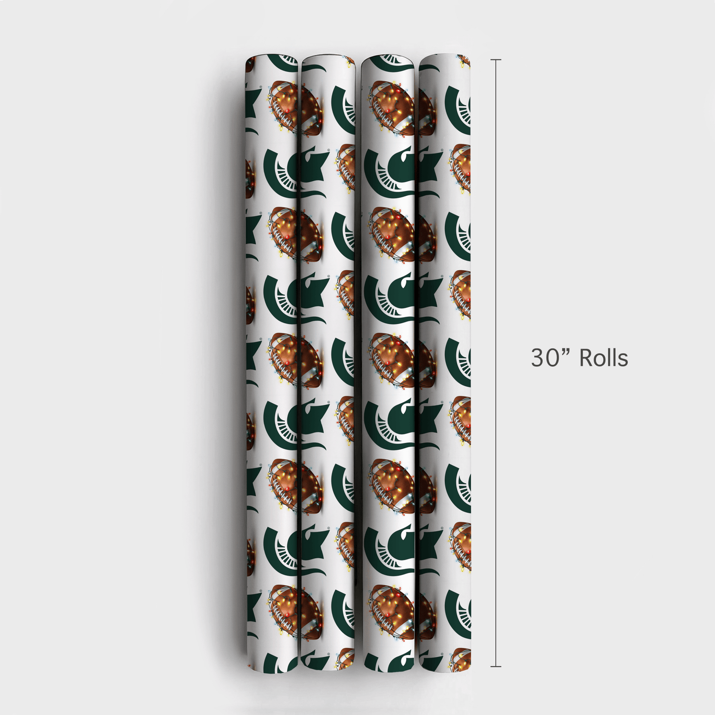 Spartan End Zone Lights - Wrapping Paper - Aspen & Arlo