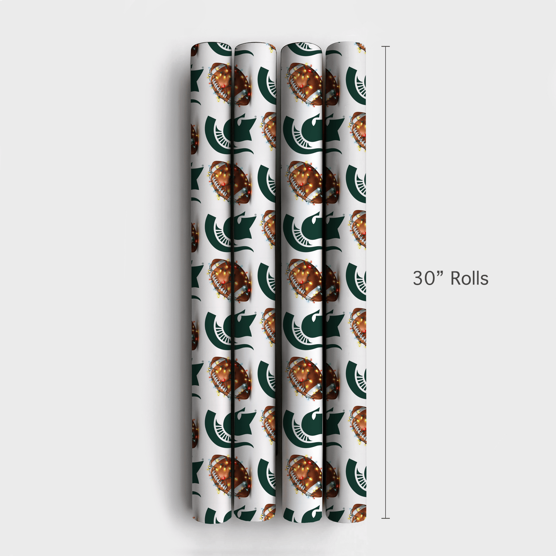 Spartan End Zone Lights - Wrapping Paper - Aspen & Arlo