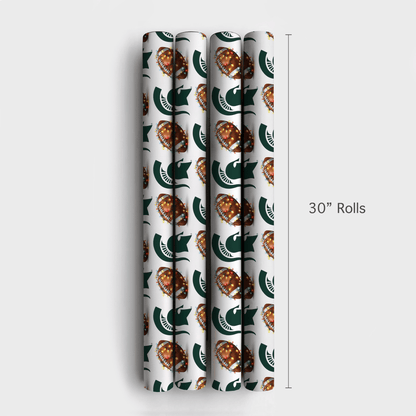 Spartan End Zone Lights - Wrapping Paper - Aspen & Arlo