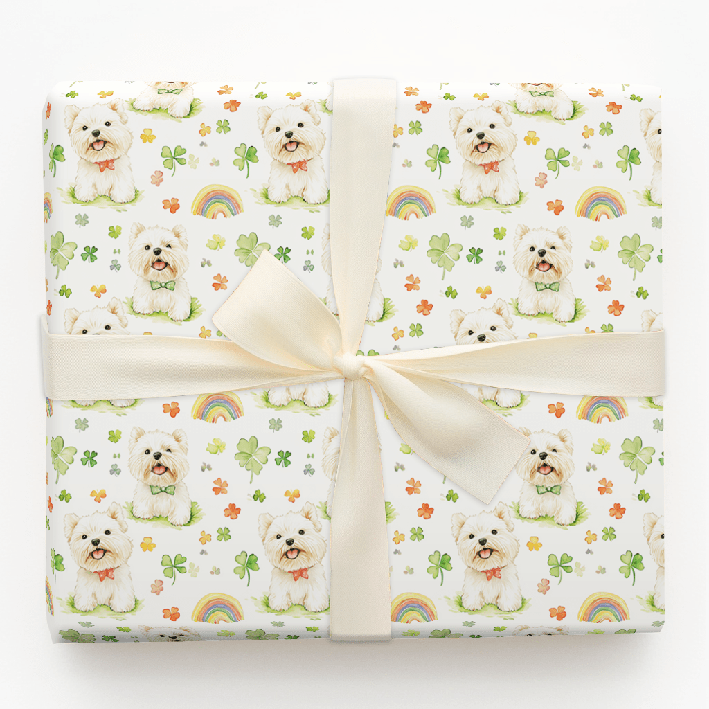 Rainbows with the Westies - Wrapping Paper - Aspen & Arlo