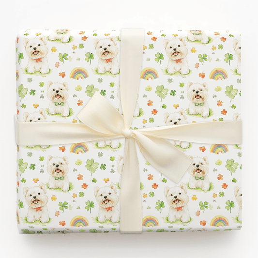 Rainbows with the Westies - Wrapping Paper - Aspen & Arlo