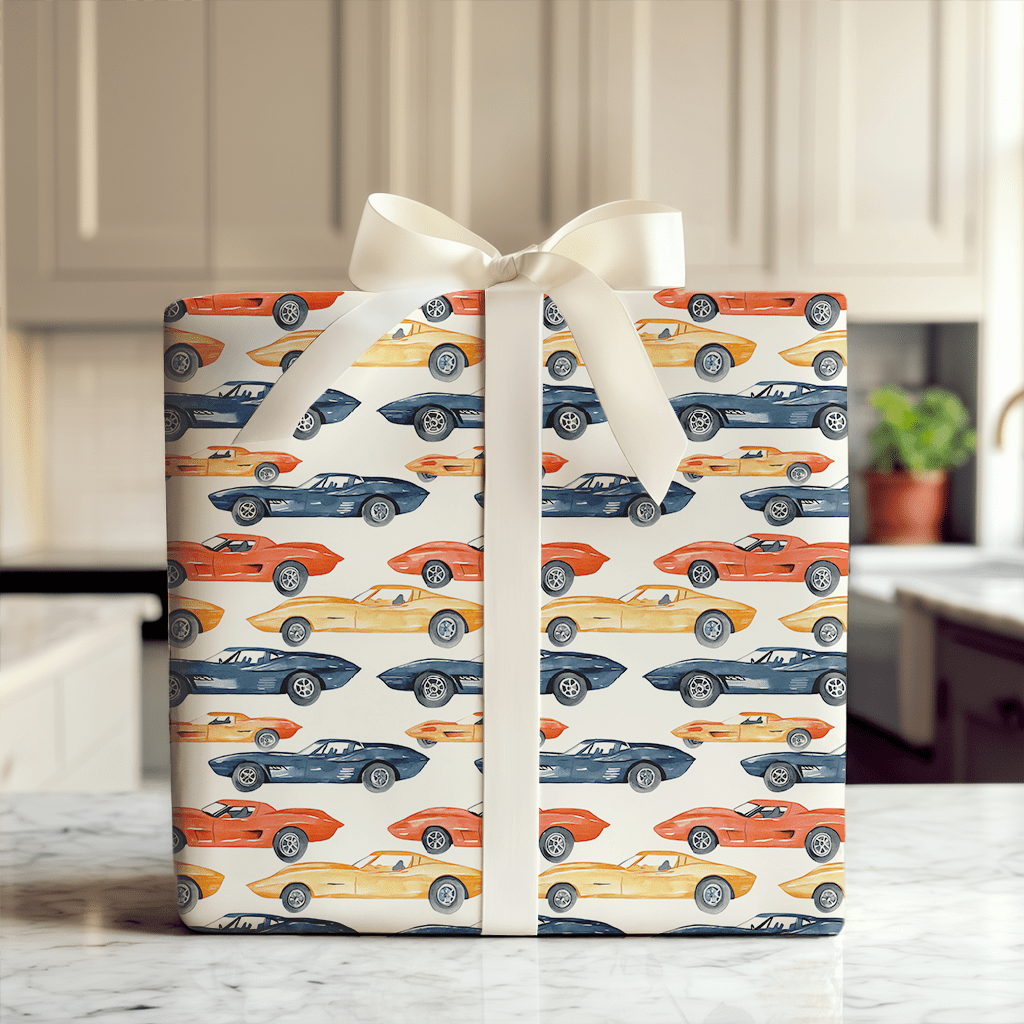 Switching Gears - Wrapping Paper - Aspen & Arlo