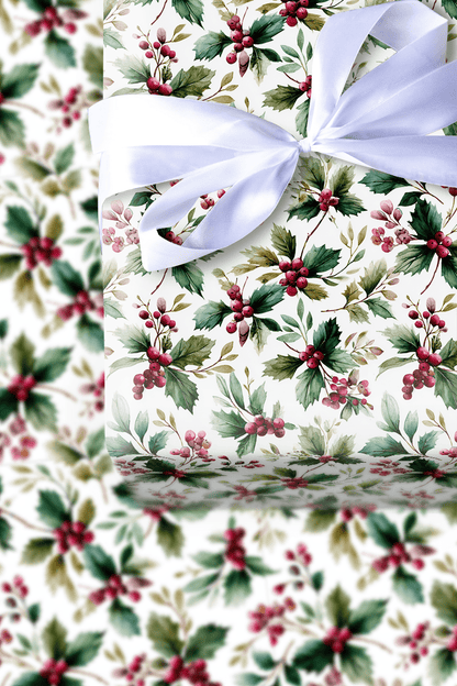 Flurries and Florals - Wrapping Paper - Aspen & Arlo