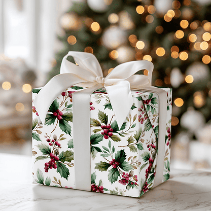 Flurries and Florals - Wrapping Paper - Aspen & Arlo