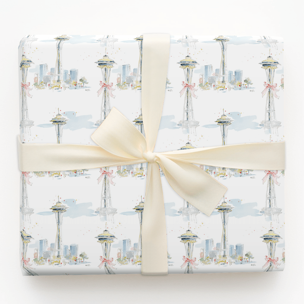 Seattle Sleigh - Wrapping Paper - Aspen & Arlo
