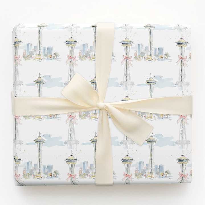 Seattle Sleigh - Wrapping Paper - Aspen & Arlo