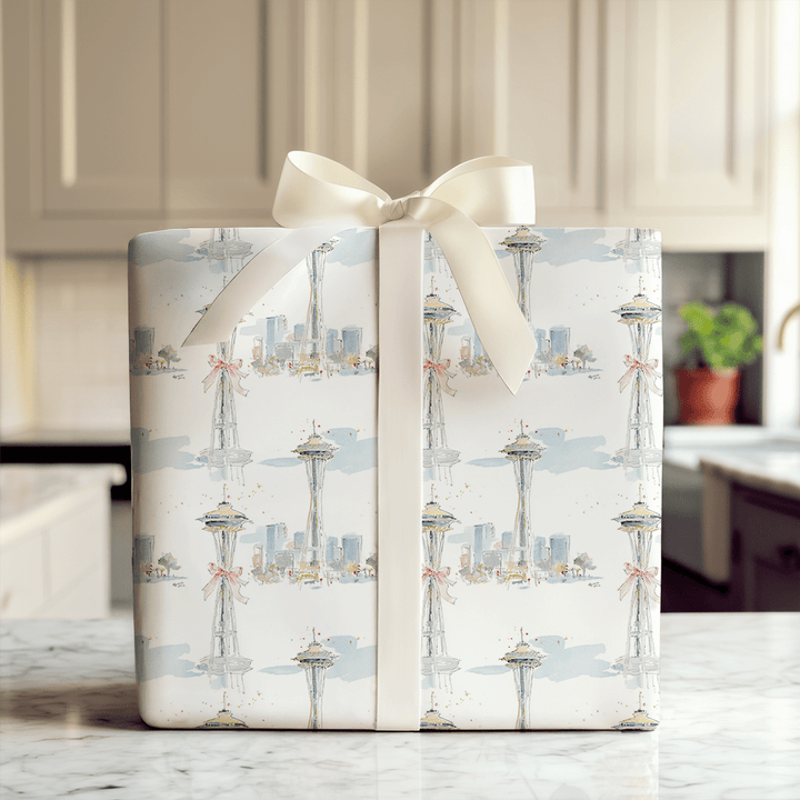 Seattle Sleigh - Wrapping Paper - Aspen & Arlo