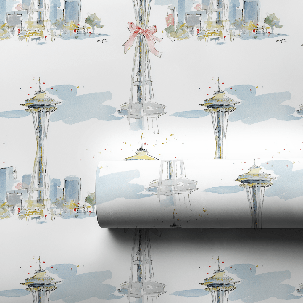 Seattle Sleigh - Wrapping Paper - Aspen & Arlo