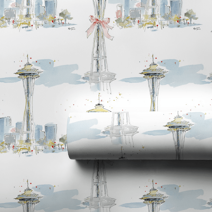 Seattle Sleigh - Wrapping Paper - Aspen & Arlo