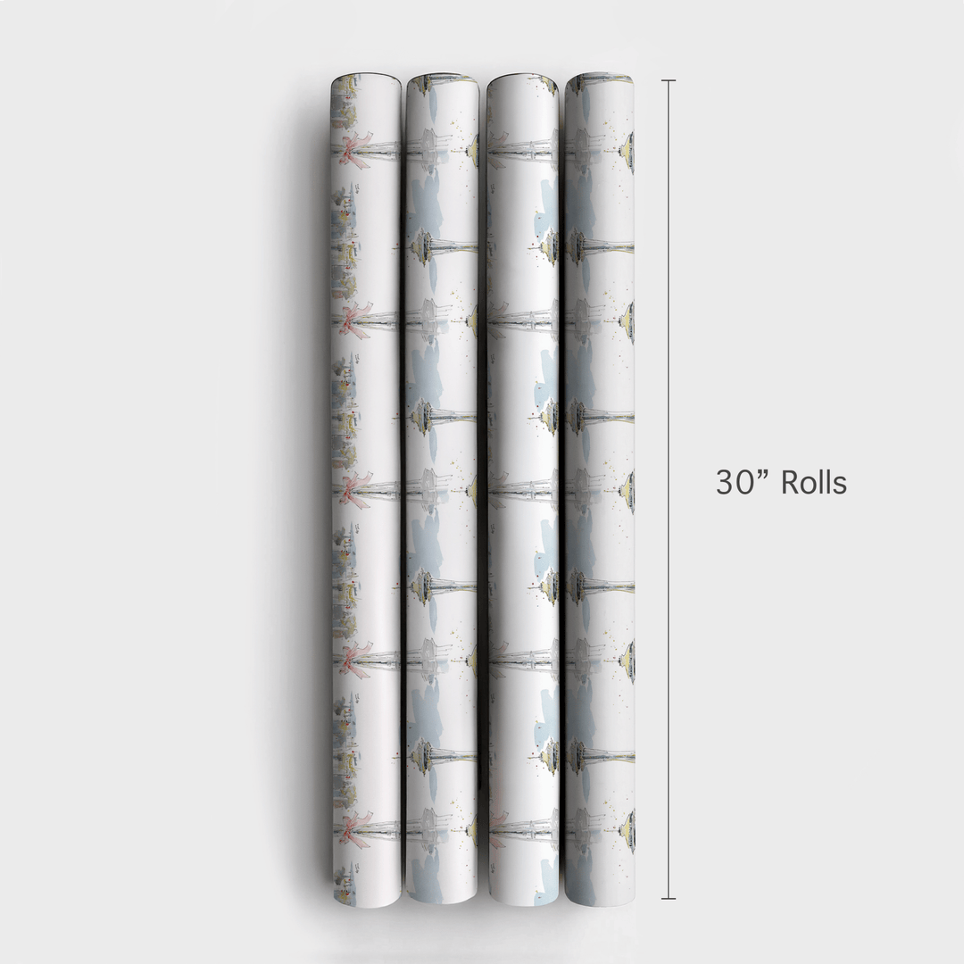 Seattle Sleigh - Wrapping Paper - Aspen & Arlo