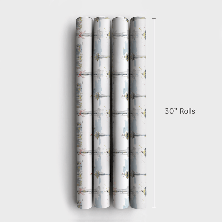 Seattle Sleigh - Wrapping Paper - Aspen & Arlo