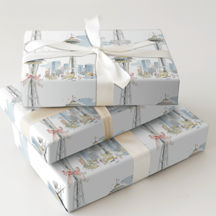 Seattle Sleigh - Wrapping Paper - Aspen & Arlo