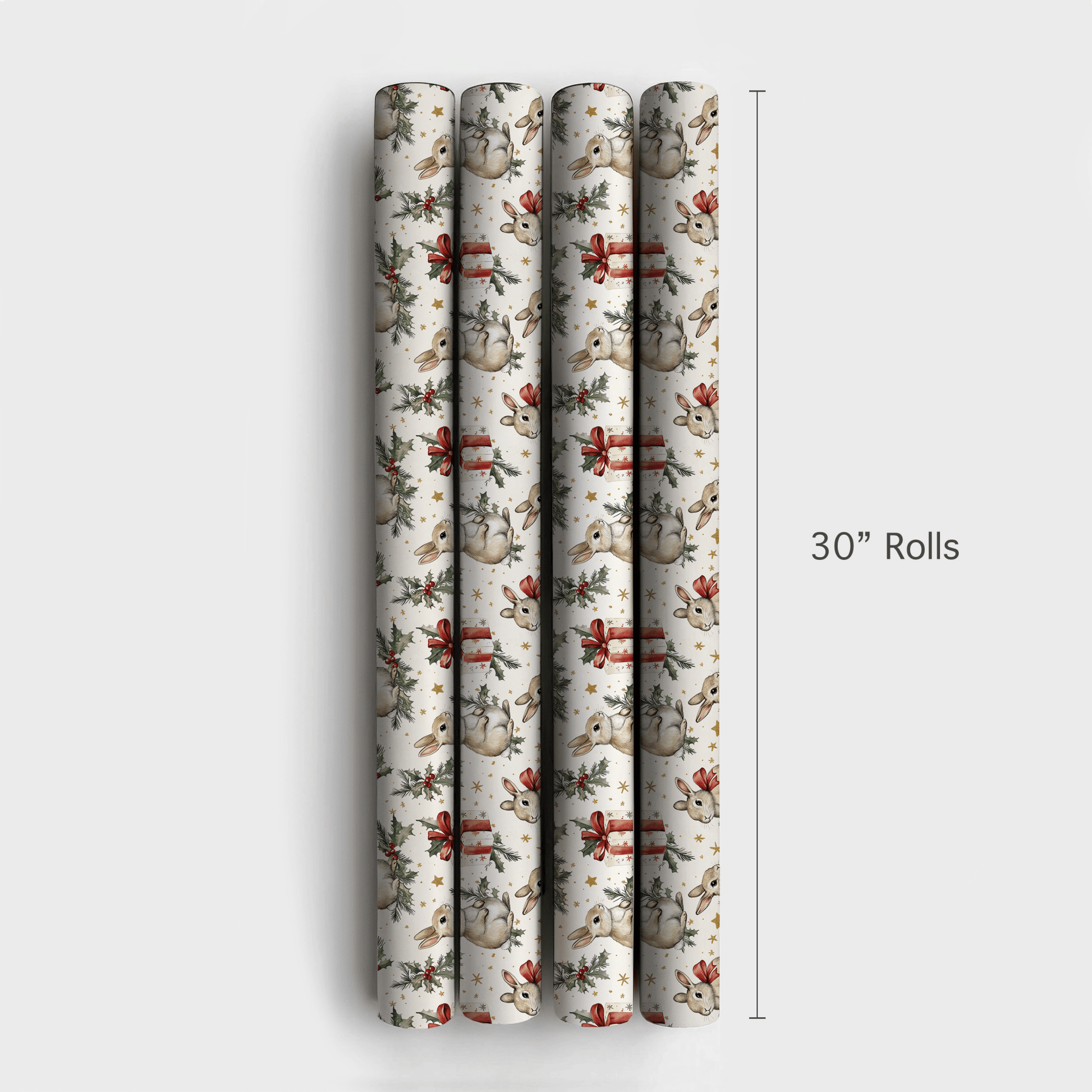 Winter Meadow Bunnies - Wrapping Paper - Aspen & Arlo