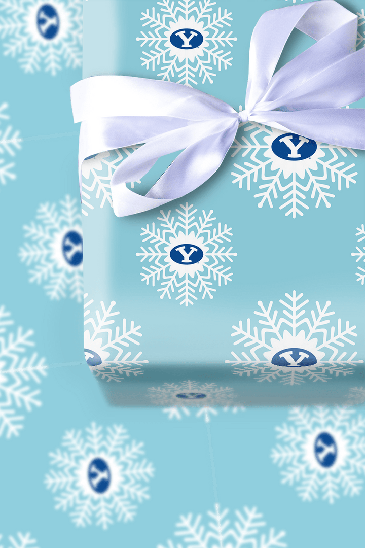 BYU Snowflake - Wrapping Paper - Aspen & Arlo