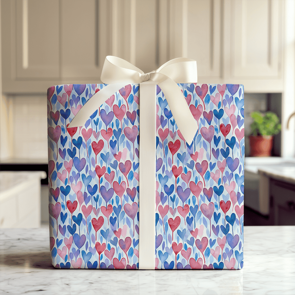 Shape of My Love - Wrapping Paper - Aspen & Arlo