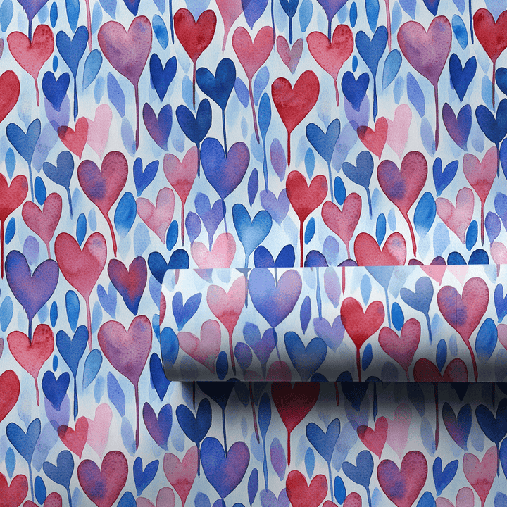 Shape of My Love - Wrapping Paper - Aspen & Arlo