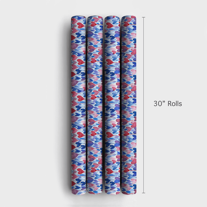 Shape of My Love - Wrapping Paper - Aspen & Arlo