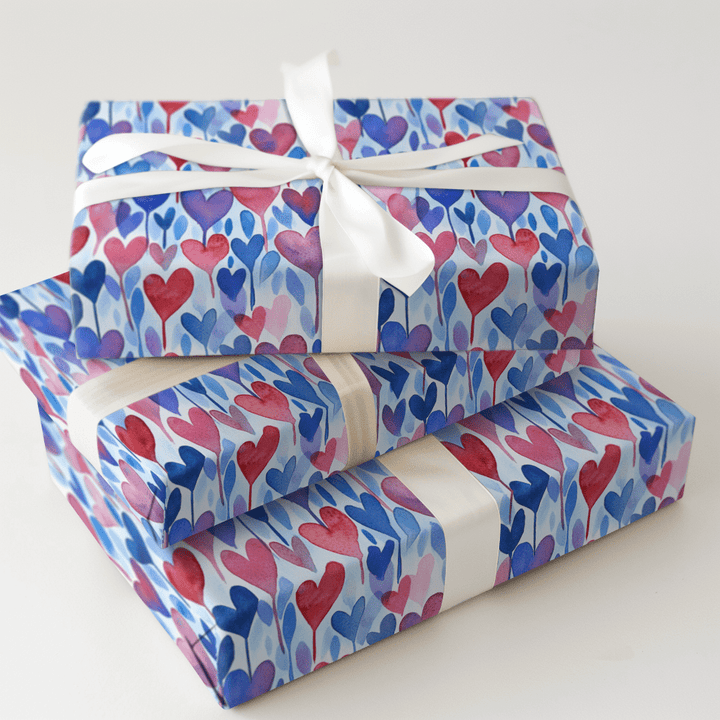 Shape of My Love - Wrapping Paper - Aspen & Arlo