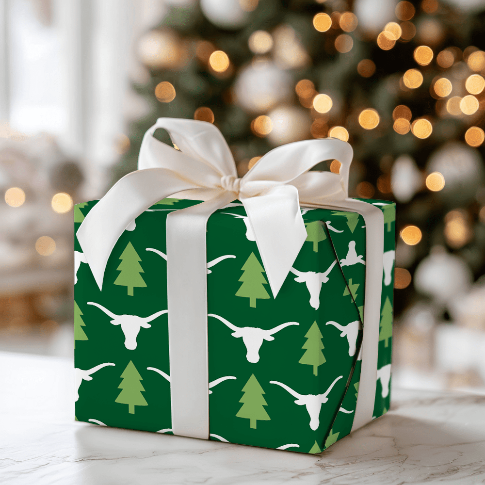 Longhorn Holiday Pines - Wrapping Paper - Aspen & Arlo