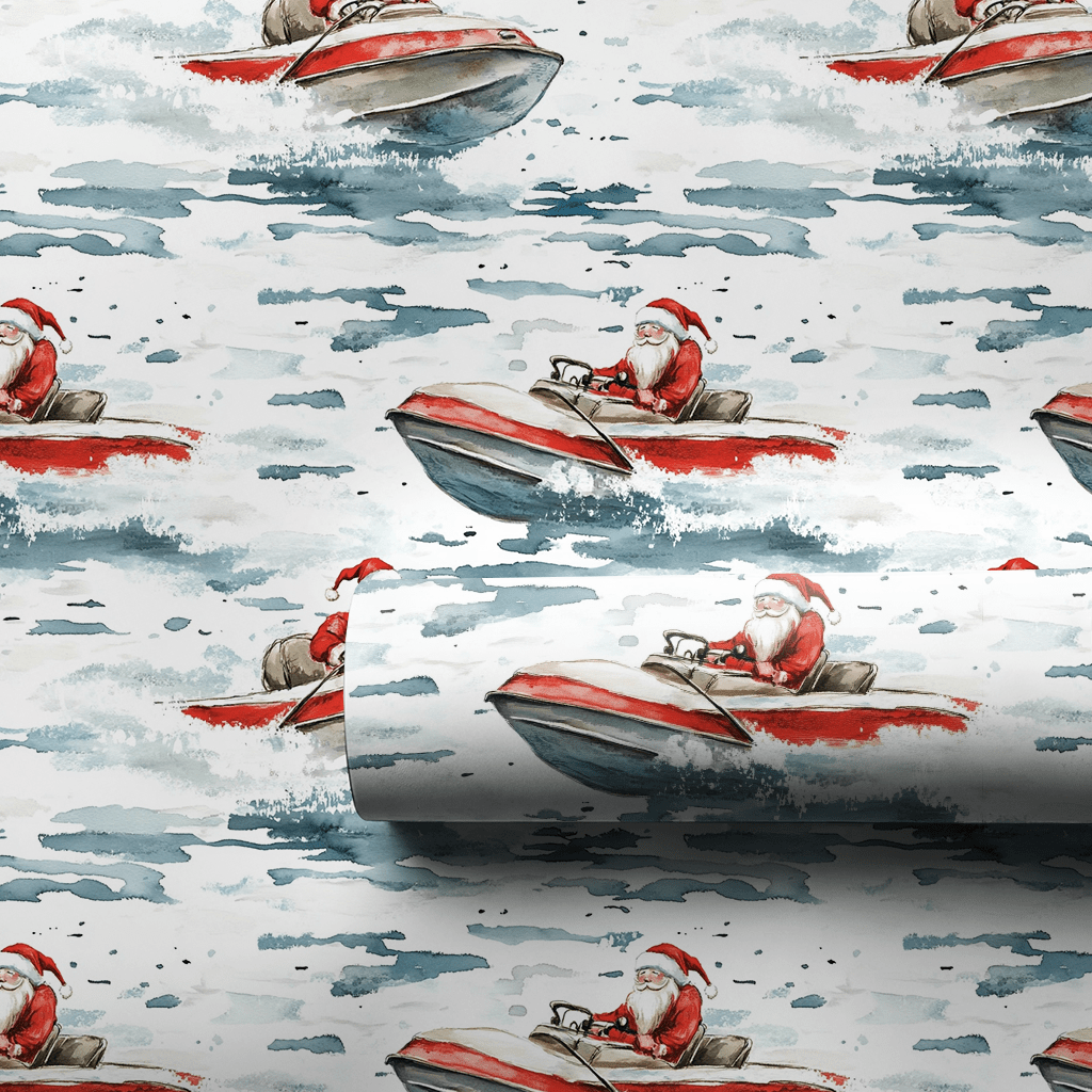 Sleigh at Sea - Wrapping Paper - Aspen & Arlo