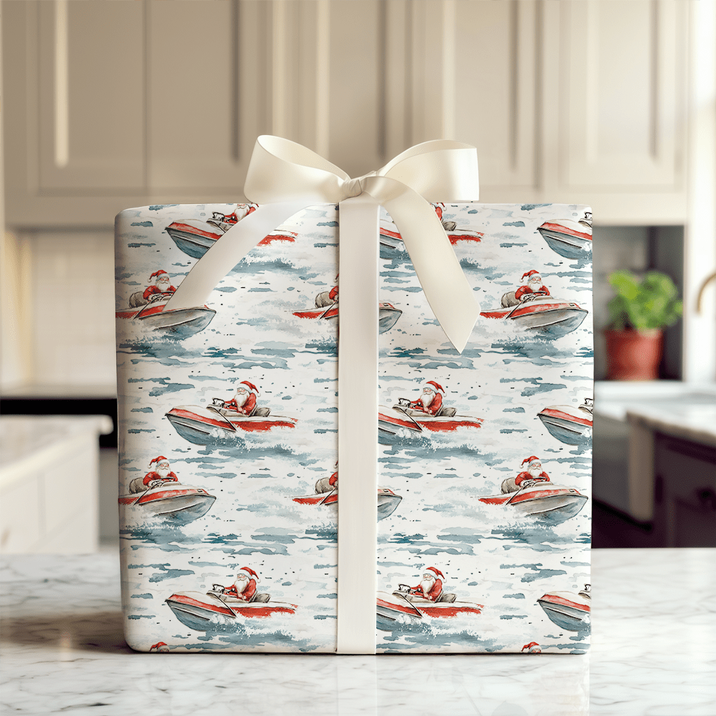 Sleigh at Sea - Wrapping Paper - Aspen & Arlo