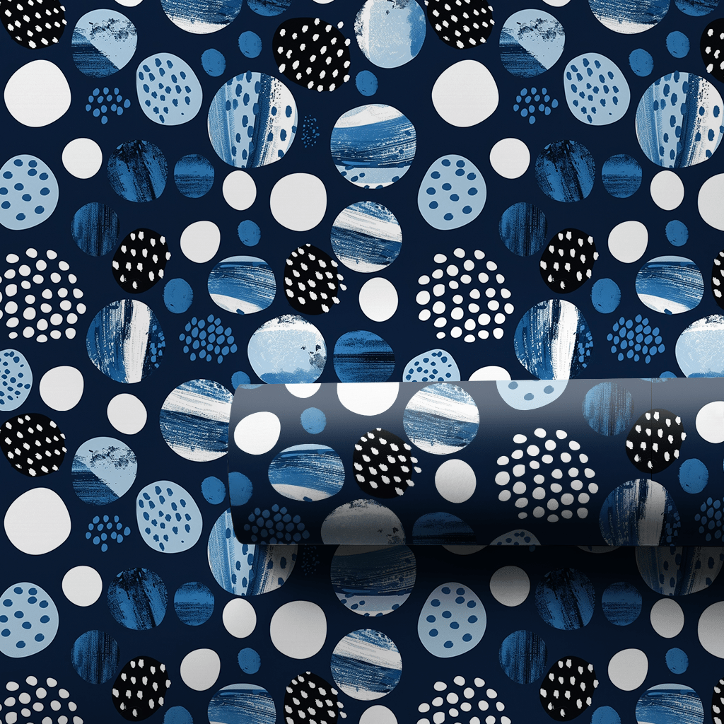 Blue Moods - Wrapping Paper - Aspen & Arlo