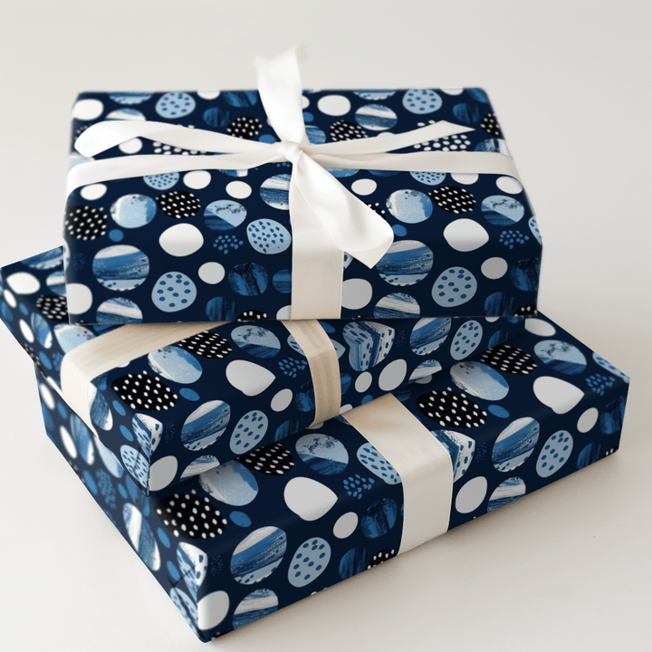 Blue Moods - Wrapping Paper - Aspen & Arlo