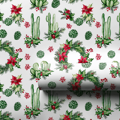 Cactus and Carols - Wrapping Paper - Aspen & Arlo
