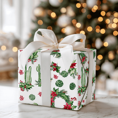 Cactus and Carols - Wrapping Paper - Aspen & Arlo