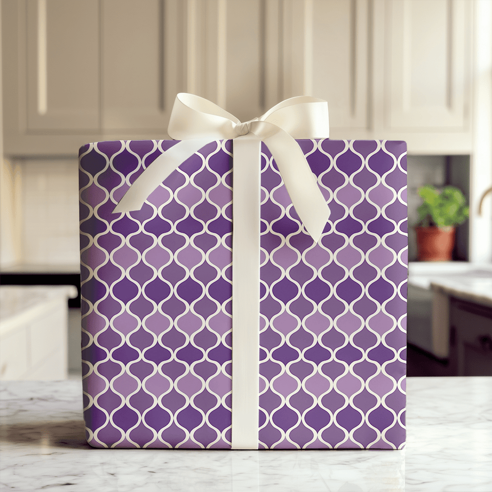 Purple On Purple - Wrapping Paper - Aspen & Arlo