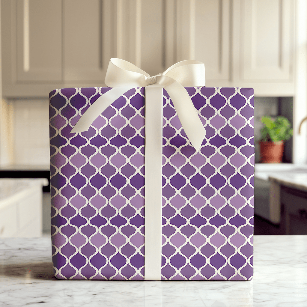 Purple On Purple - Wrapping Paper - Aspen & Arlo