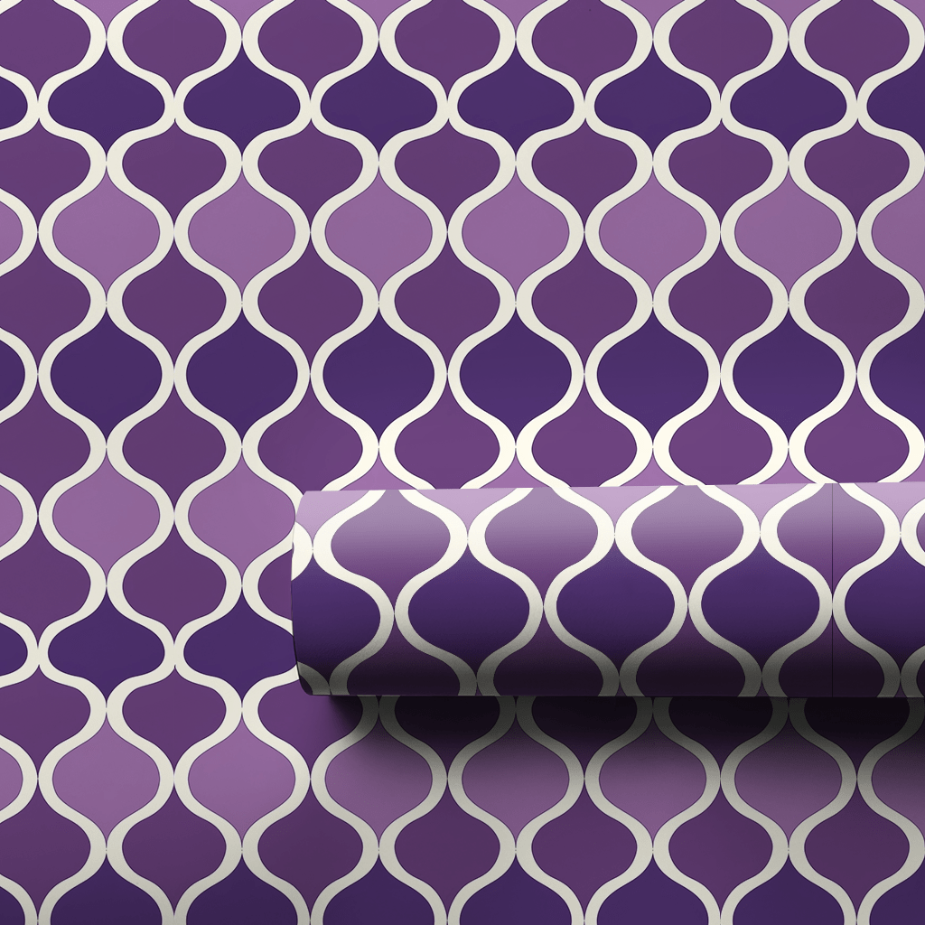Purple On Purple - Wrapping Paper - Aspen & Arlo