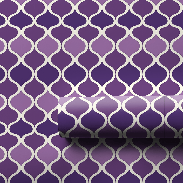 Purple On Purple - Wrapping Paper - Aspen & Arlo