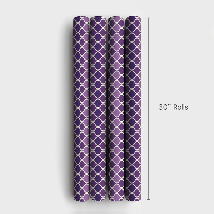 Purple On Purple - Wrapping Paper - Aspen & Arlo
