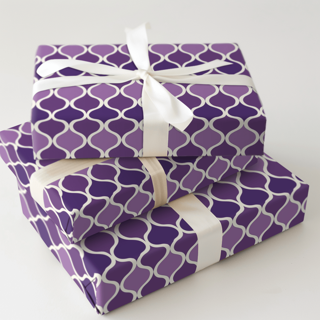 Purple On Purple - Wrapping Paper - Aspen & Arlo