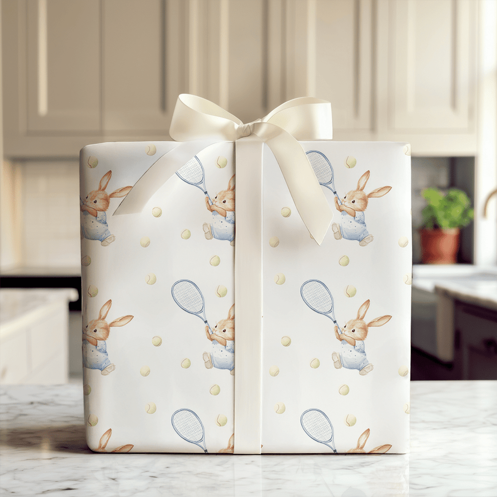 Rally Rabbit - Wrapping Paper - Aspen & Arlo