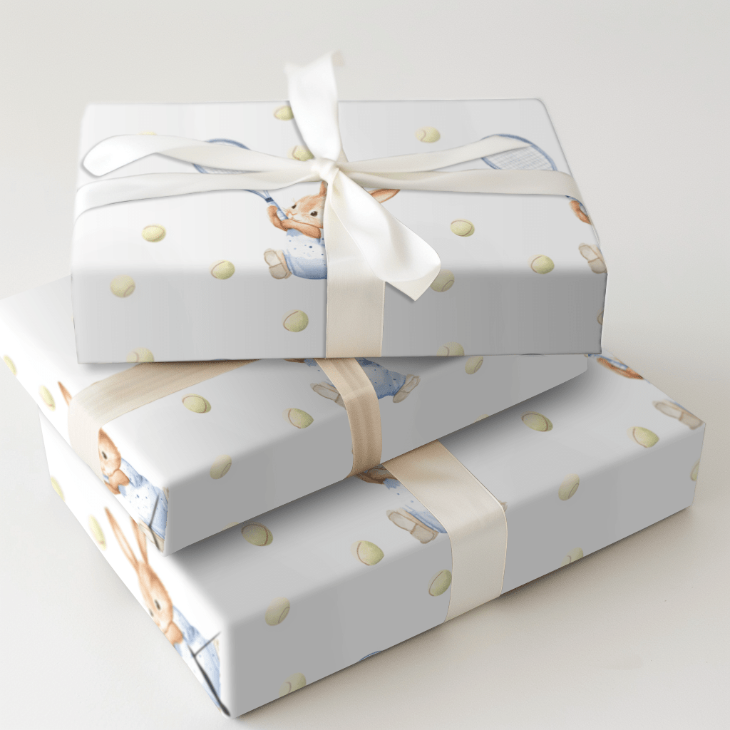 Rally Rabbit - Wrapping Paper - Aspen & Arlo